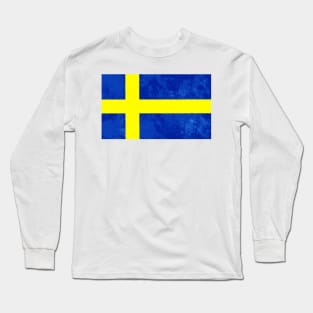 Swedish Flag Long Sleeve T-Shirt